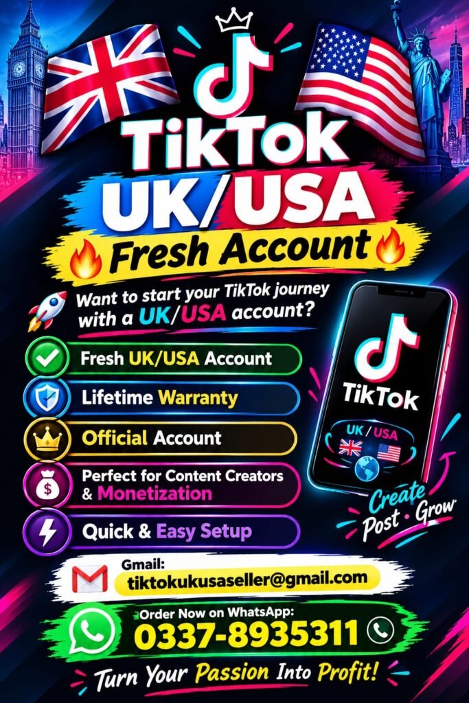 UK Tiktok Account Creator in Islamabad