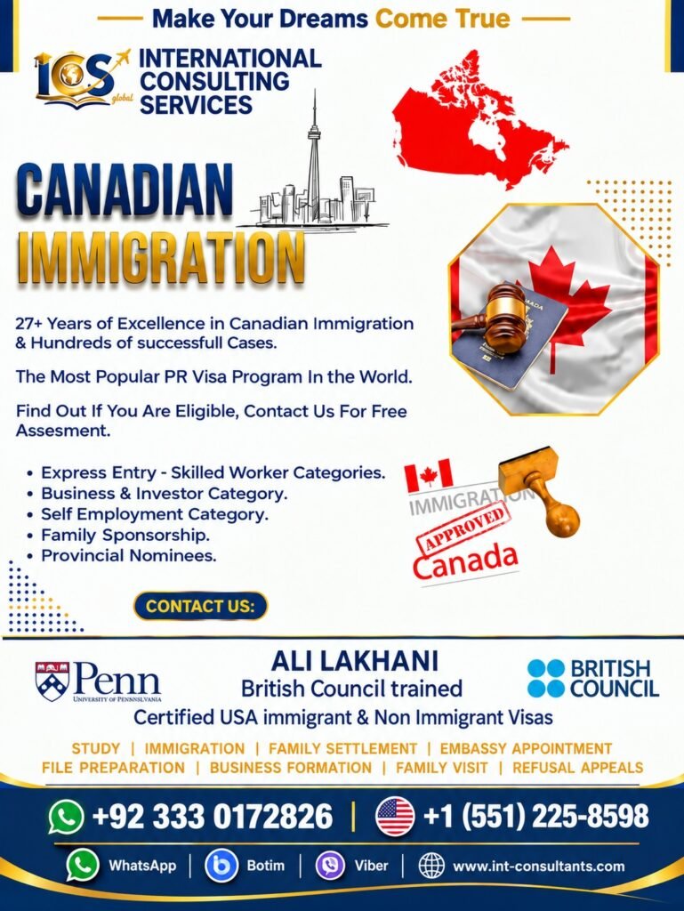 Canadian Immigration and Global Visa Services | ICS Global** in Karachi