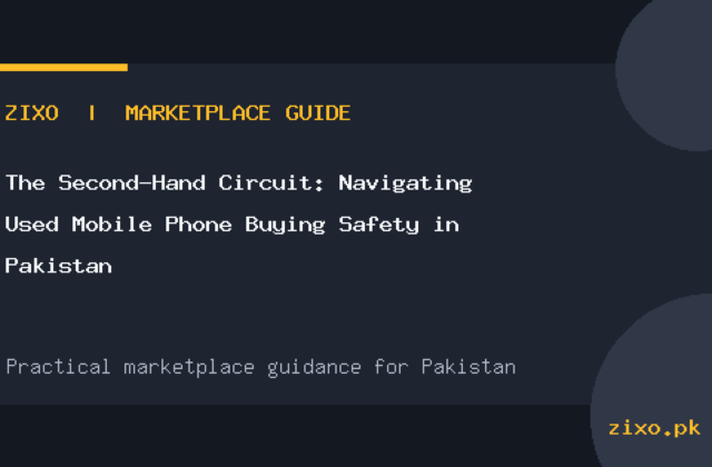 The Second-Hand Circuit: Navigating Used Mobile Phone Buying Safety in Pakistan